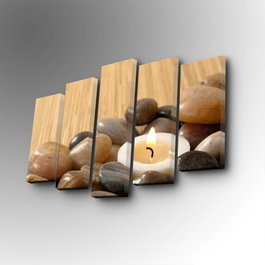 Wallity Cuadro Decorativo en Lienzo 5 Piezas 5PUC-159 Multicolor